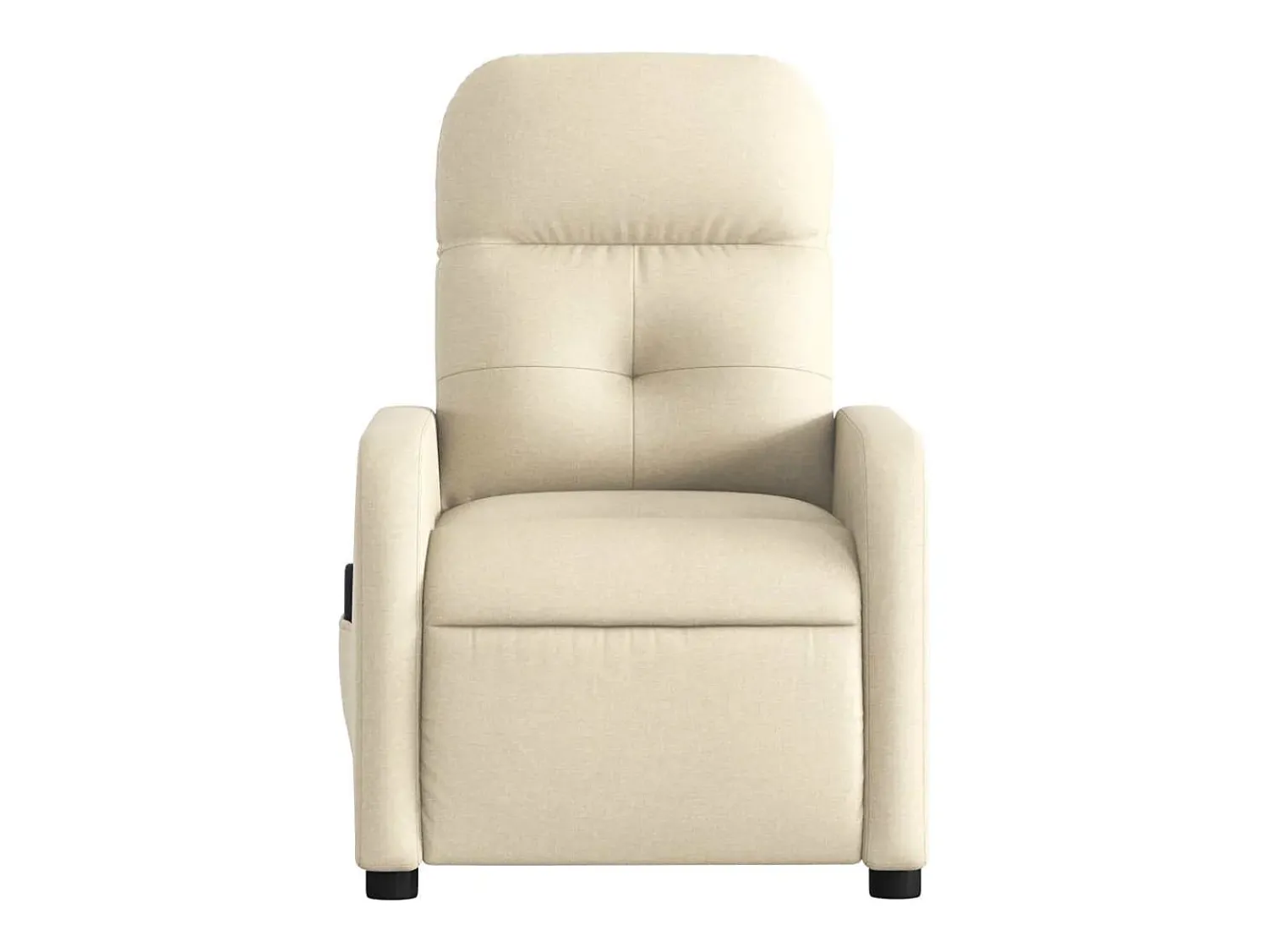 Clearance Poltrona de massagens reclinável tecido cor SHL394808 Creme