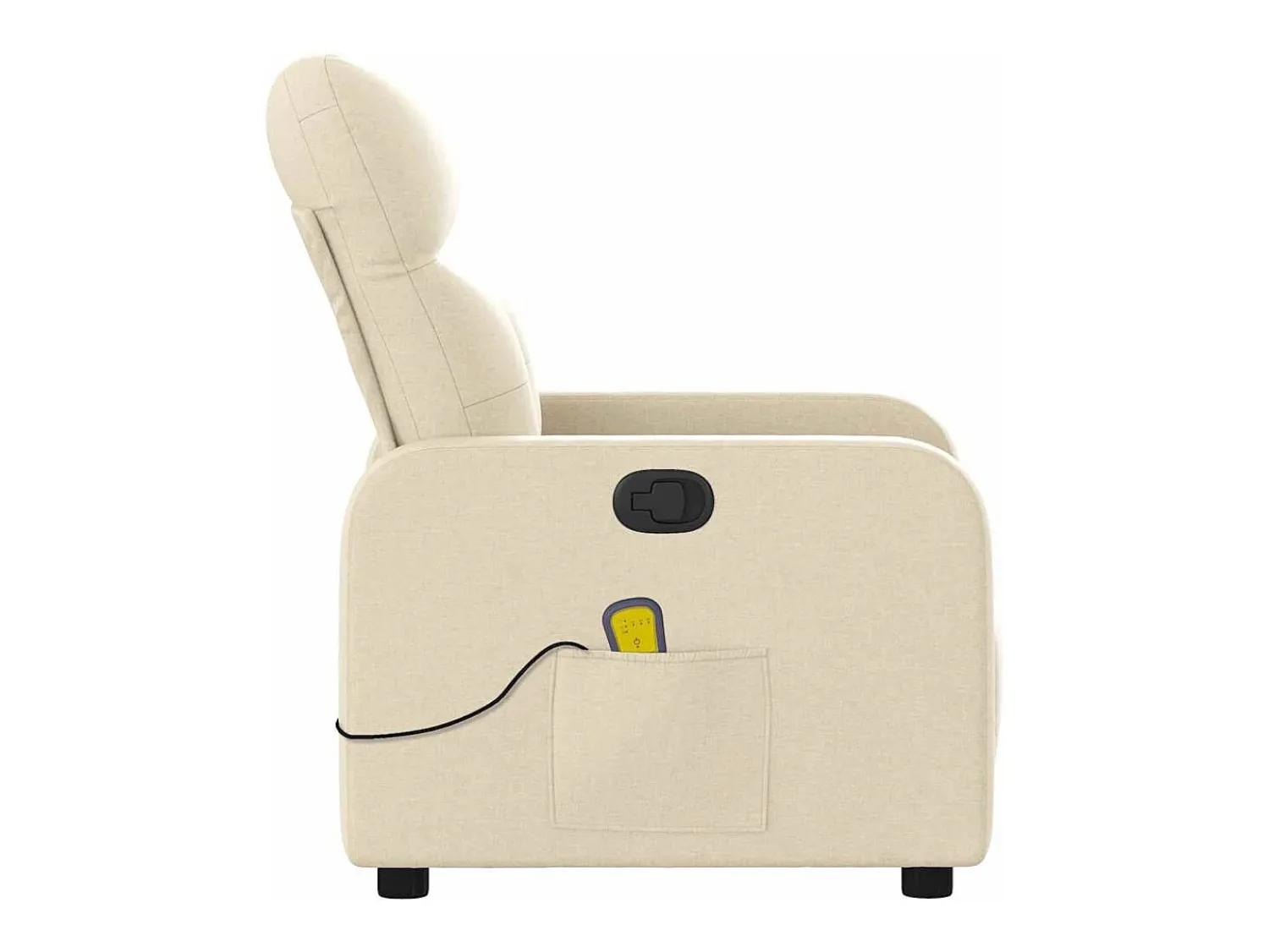 Clearance Poltrona de massagens reclinável tecido cor SHL394808 Creme