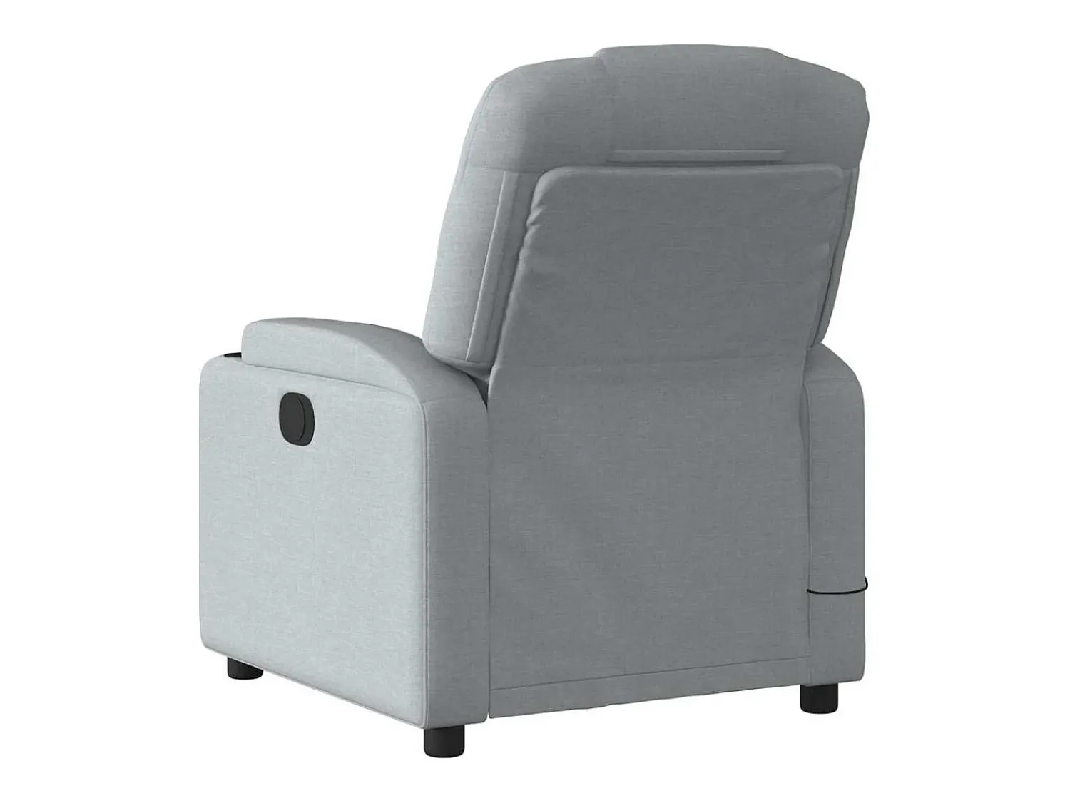 Poltrona|vidaxl Poltrona de massagens reclinável tecido -claro Cinzento