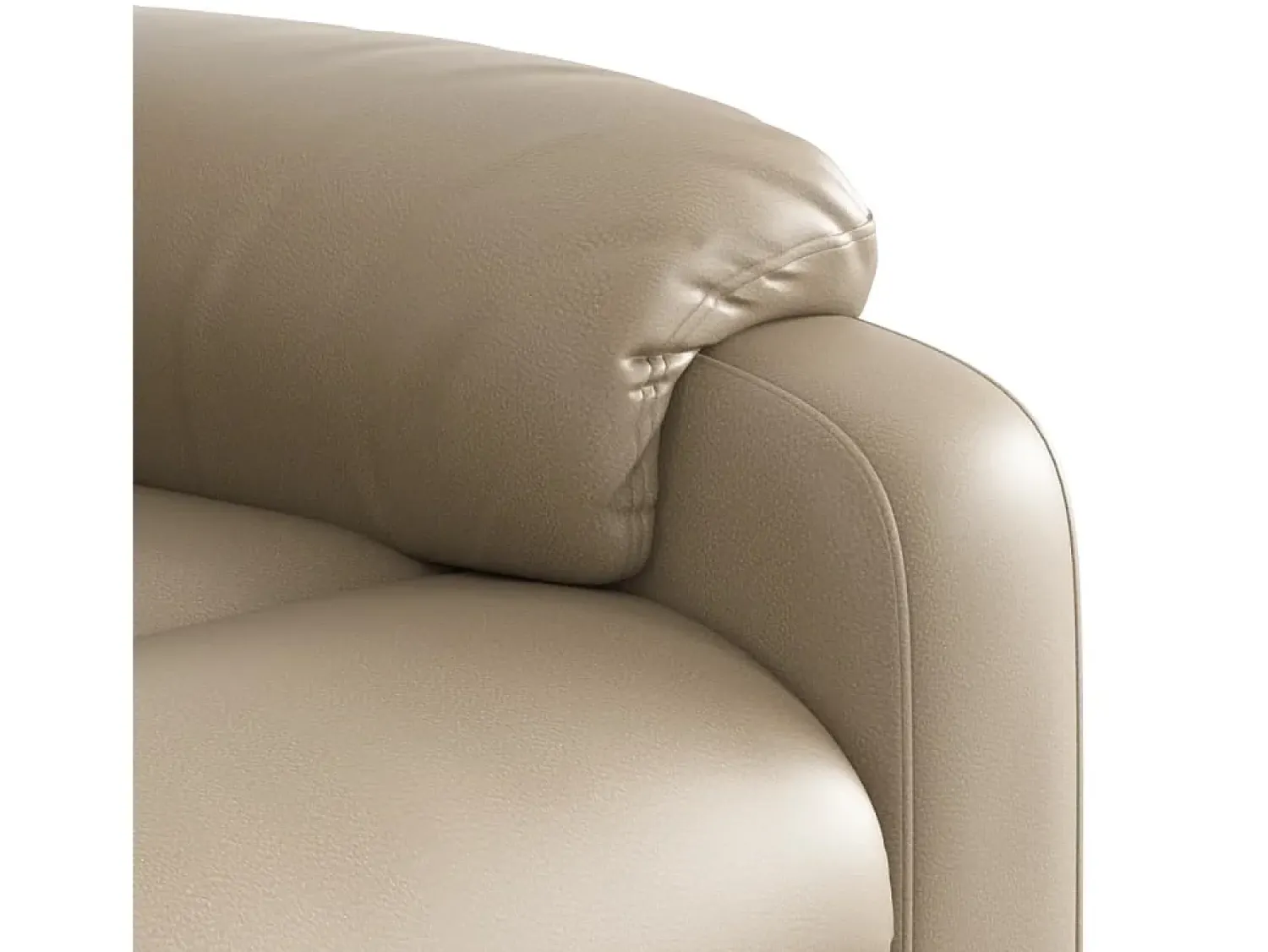 Clearance Poltrona de massagens reclinável couro artificial cappuccino SHL208239 Castanho