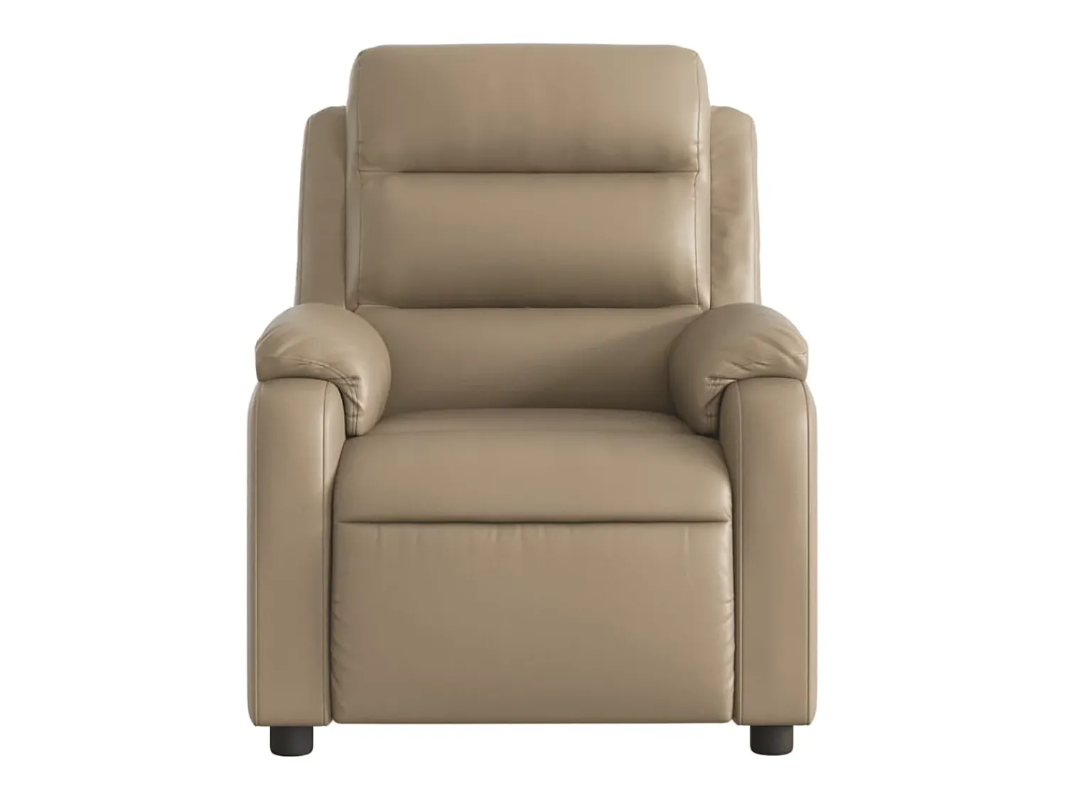 Clearance Poltrona de massagens reclinável couro artificial cappuccino SHL208239 Castanho