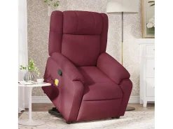 Poltrona de massagens reclin. elevatória tecido tinto SHL802014^ Poltrona