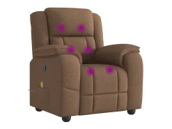 Poltrona de massagens reclinável tecido SHL259639^ Poltrona