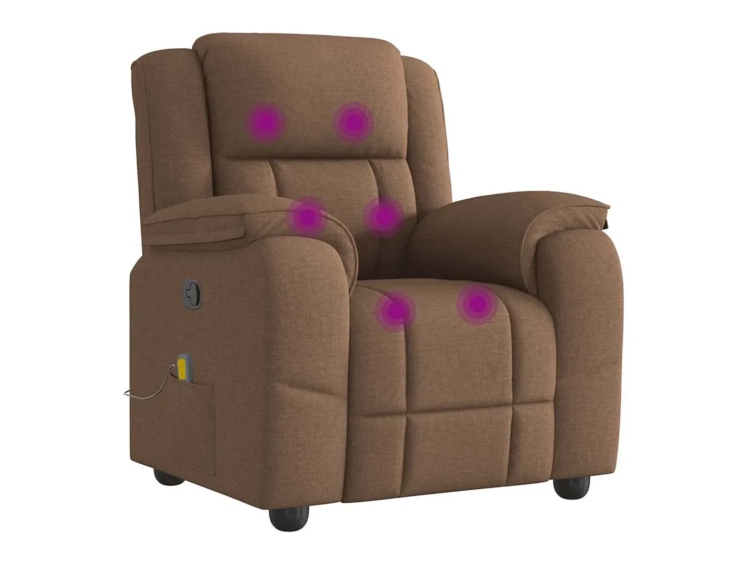Poltrona de massagens reclinável tecido SHL259639^ Poltrona