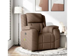 Poltrona de massagens reclinável tecido SHL259639^ Poltrona