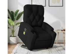 Poltrona* Poltrona de massagens reclinável elevatória tecido SHL481436 Preto