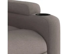 Poltrona de massagens reclinável tecido cinzento-acastanhado SHL313941^ Poltrona