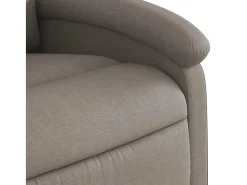 Poltrona de massagens reclinável tecido cinzento-acastanhado SHL886843^ Poltrona