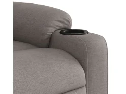 Poltrona* Poltrona de massagens reclinável tecido cinzento-acastanhado SHL970717 Taupe