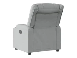 Poltrona| Poltrona de massagens reclinável elétrica tecido -claro SHL142694 Cinzento