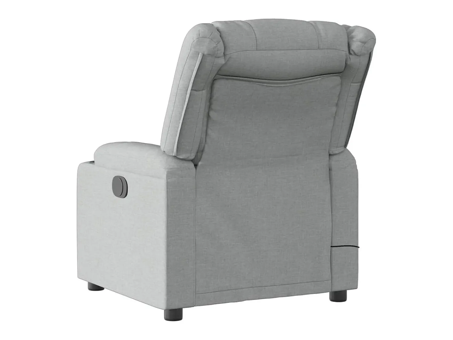 Poltrona| Poltrona de massagens reclinável elétrica tecido -claro SHL142694 Cinzento