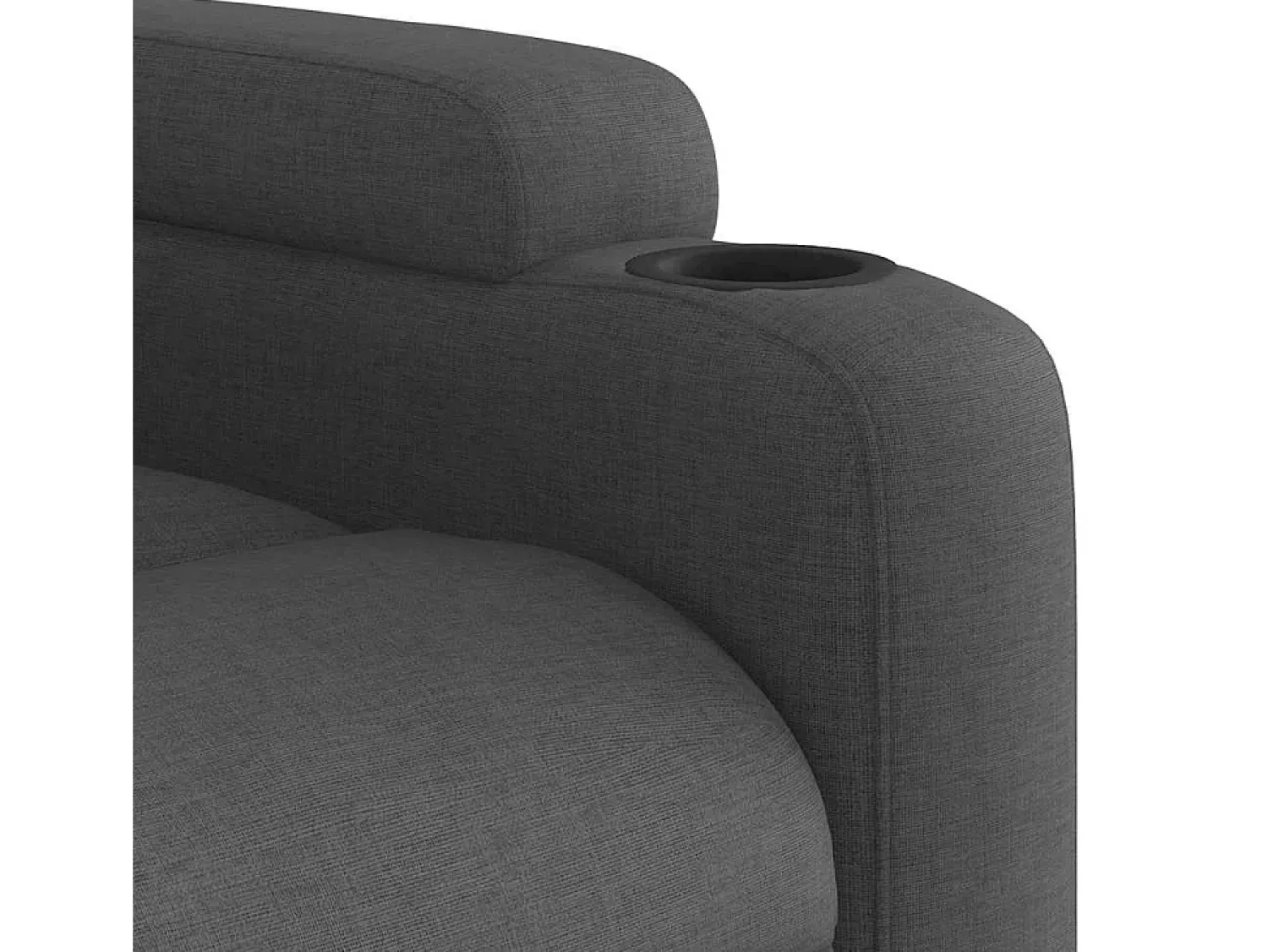 Poltrona|vidaxl Poltrona de massagens reclinável tecido -escuro Cinzento