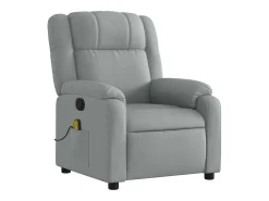 Poltrona* Poltrona de massagens reclinável tecido -claro SHL662335 Cinzento