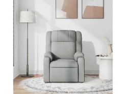 Poltrona* Poltrona de massagens reclinável tecido -claro SHL662335 Cinzento