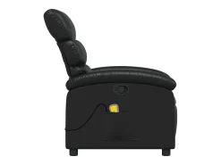 vidaxl Poltrona de massagens reclinável couro artificial^ Poltrona
