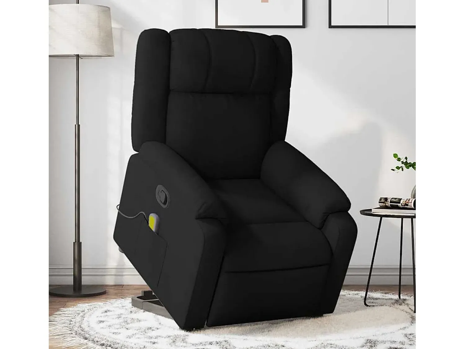 Poltrona de massagens reclinável elevatória tecido SHL86490^ Poltrona