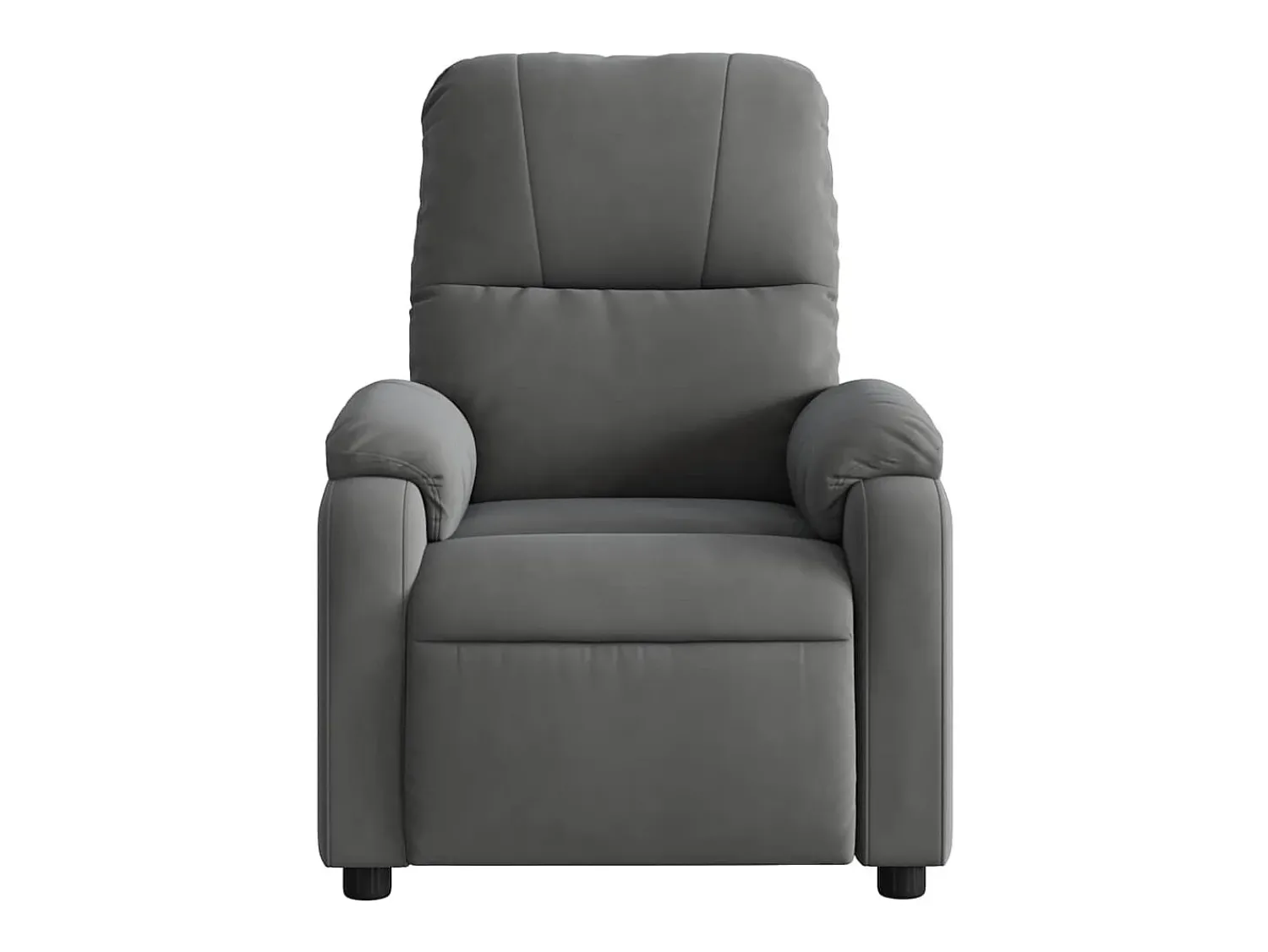 Poltrona| Poltrona de massagens reclinável tecido microfibra cinza-escuro SHL739959 Cinza antracite