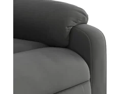 Poltrona| Poltrona de massagens reclinável tecido microfibra cinza-escuro SHL739959 Cinza antracite