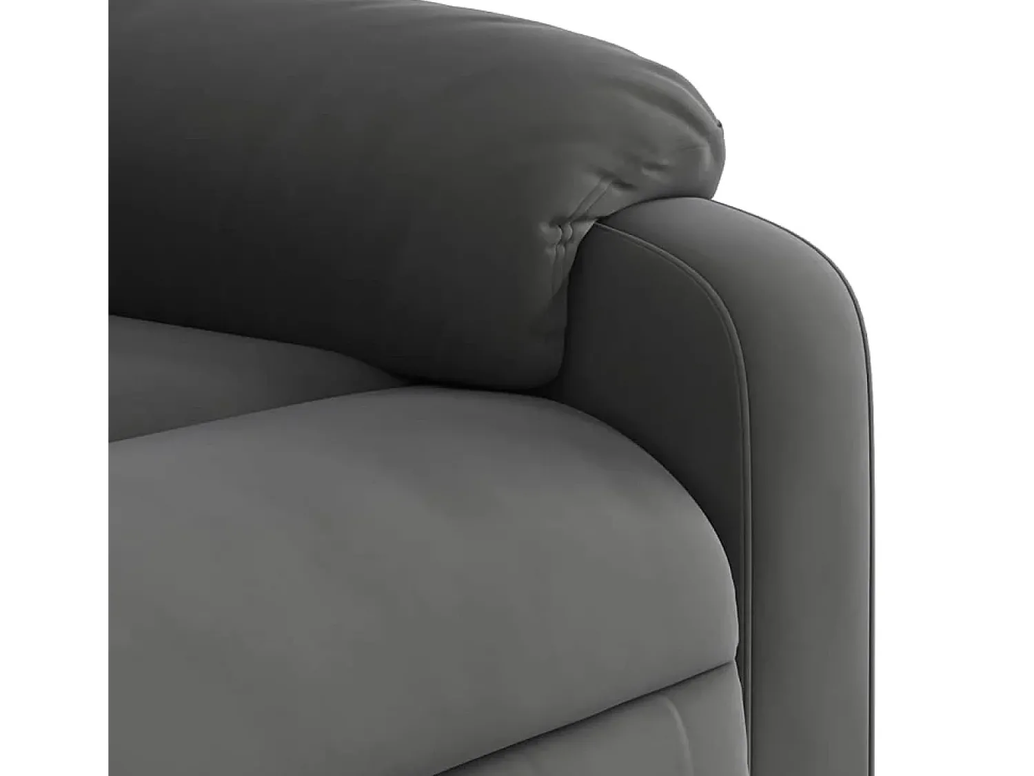 Poltrona| Poltrona de massagens reclinável tecido microfibra cinza-escuro SHL739959 Cinza antracite