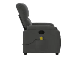 Poltrona| Poltrona de massagens reclinável tecido microfibra cinza-escuro SHL739959 Cinza antracite