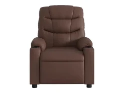 Poltrona| Poltrona de massagens reclinável couro artificial SHL694765 Castanho