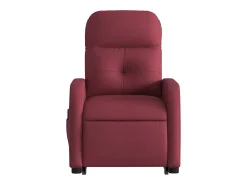 New Poltrona de massagens reclin. elevatória tecido tinto SHL947668 Vermelho