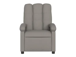 Poltrona|vidaxl Poltrona de massagens reclinável tecido cinzento-acastanhado Taupe