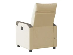 Poltrona| Poltrona de massagens reclinável tecido cor SHL687915 Creme