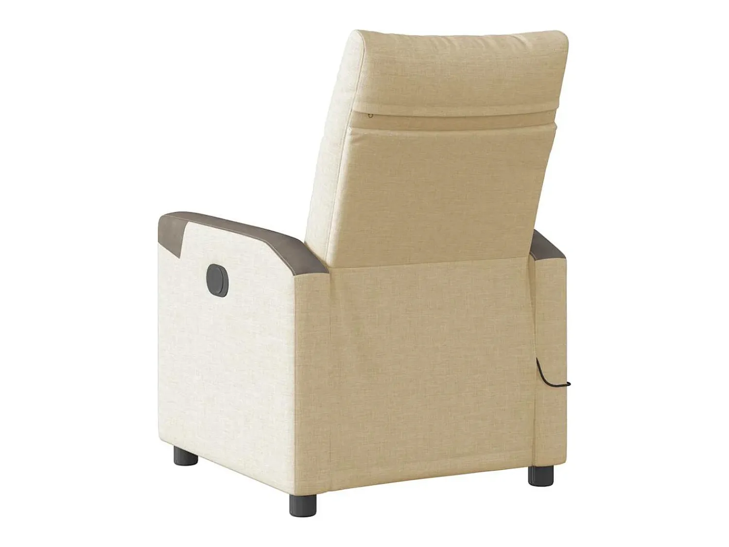 Poltrona| Poltrona de massagens reclinável tecido cor SHL687915 Creme
