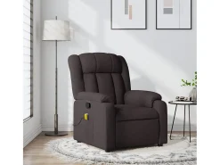 Poltrona| Poltrona de massagens reclinável tecido -escuro SHL323123 Castanho