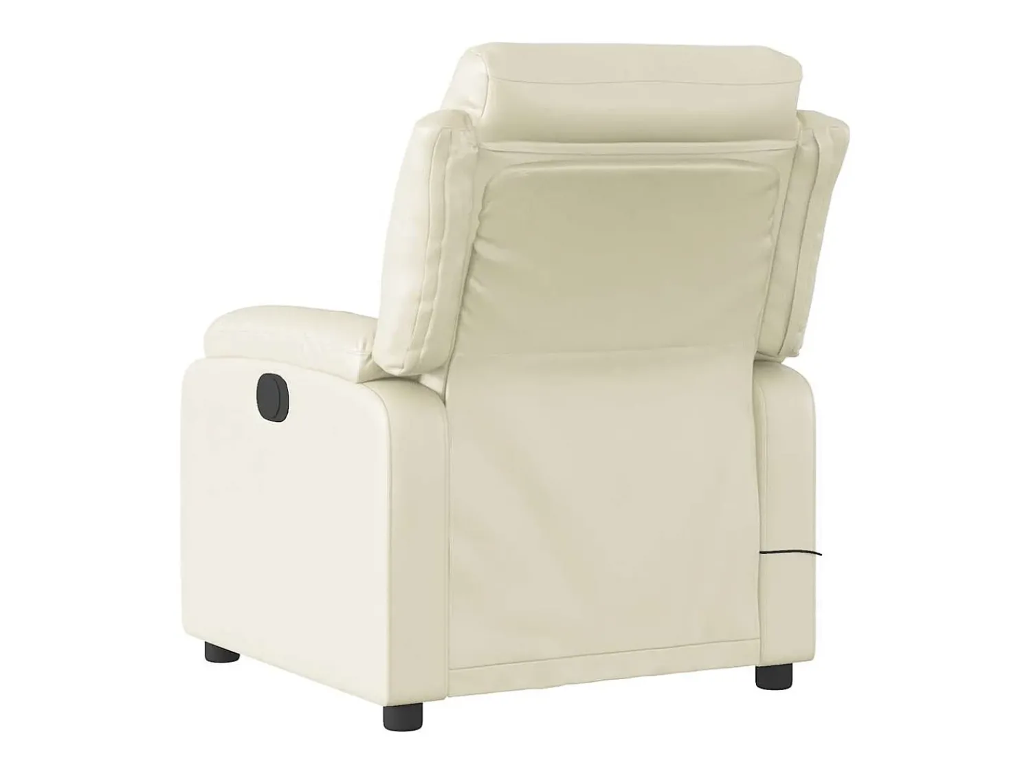 Poltrona| Poltrona de massagens reclinável couro artificial cor SHL154051 Creme