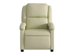 Poltrona* Poltrona de massagens reclinável couro genuíno cor SHL685310 Creme