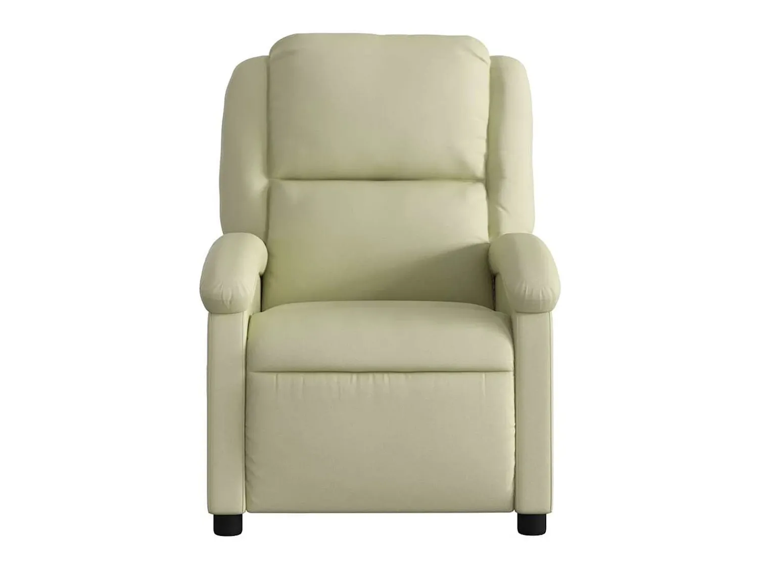 Poltrona* Poltrona de massagens reclinável couro genuíno cor SHL685310 Creme