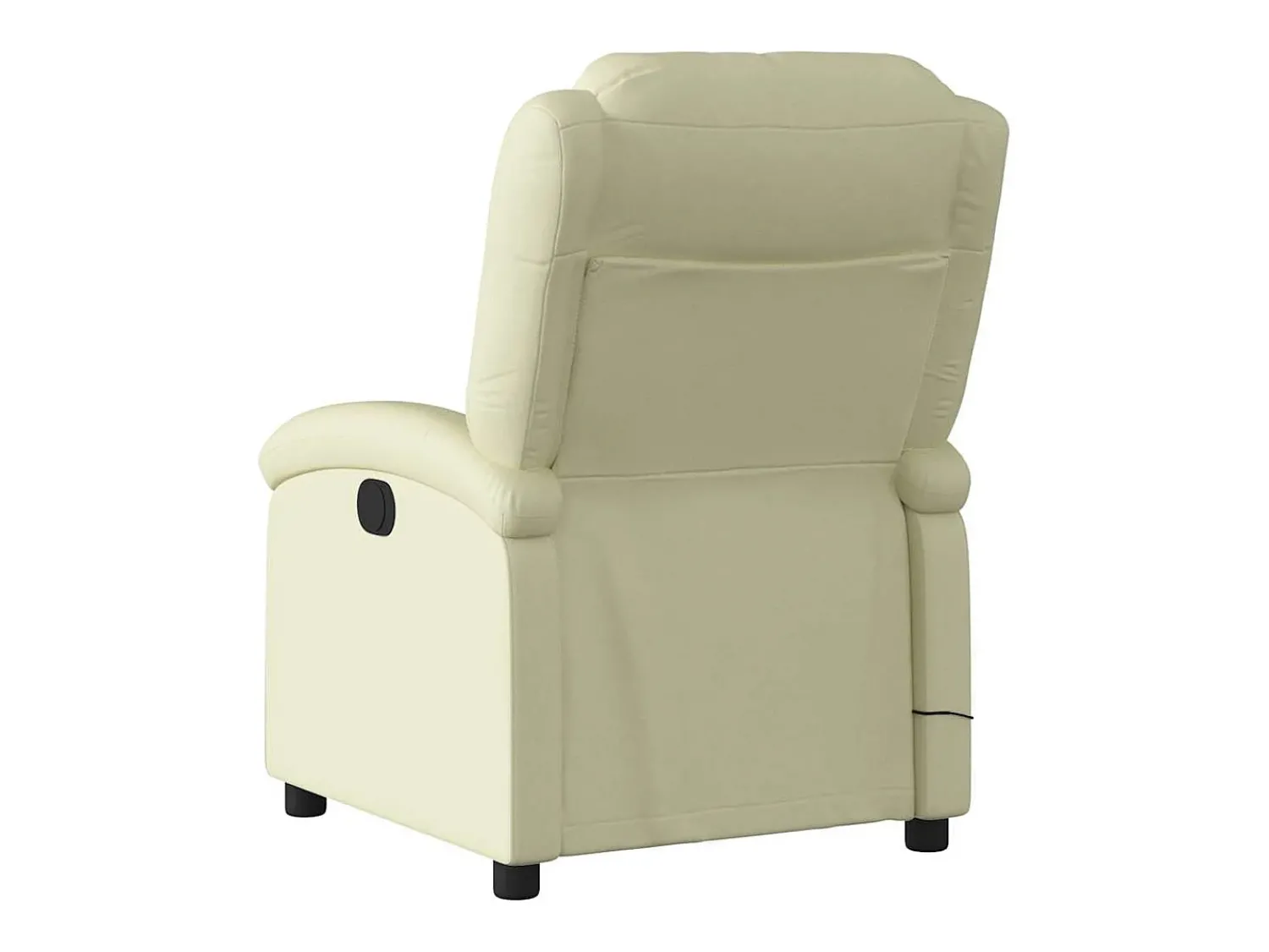 Poltrona* Poltrona de massagens reclinável couro genuíno cor SHL685310 Creme
