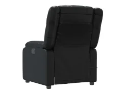 Poltrona de massagens reclinável couro artificial SHL720526 Preto