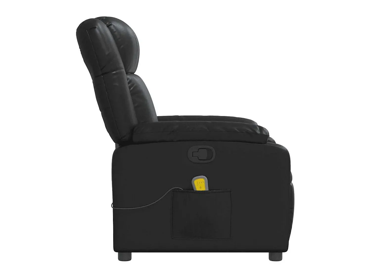 Poltrona de massagens reclinável couro artificial SHL720526 Preto
