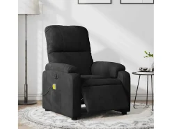 Poltrona de massagens reclinável elétrica microfibra SHL929757^ Poltrona