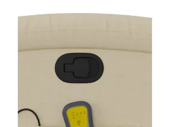 Poltrona| Poltrona de massagens reclinável tecido cor SHL365288 Creme