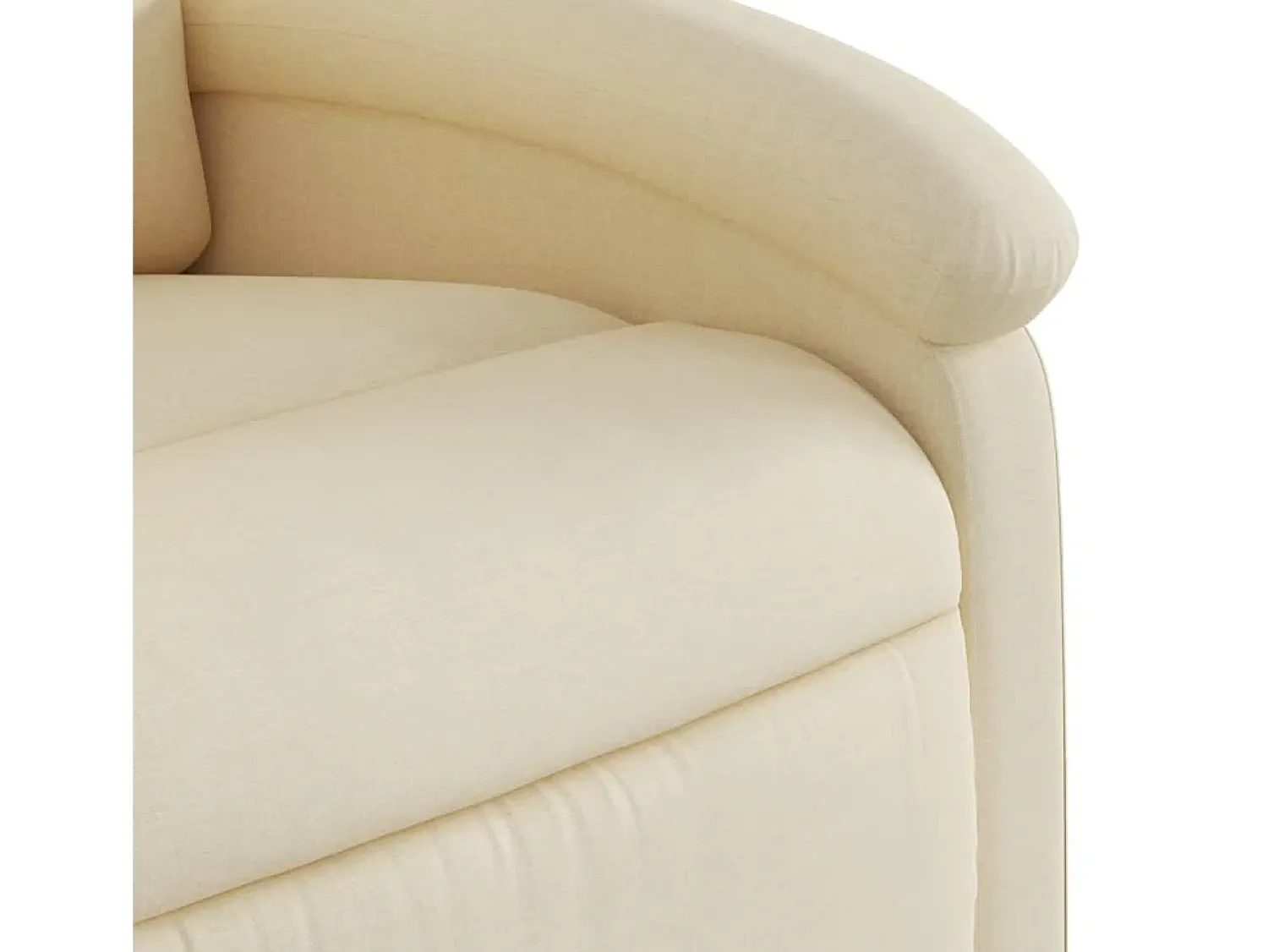 Poltrona| Poltrona de massagens reclinável tecido cor SHL365288 Creme