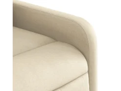 Poltrona* Poltrona de massagens reclinável tecido cor SHL414149 Creme