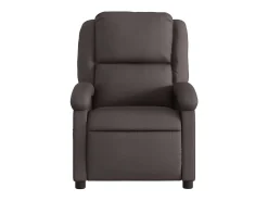 Poltrona* Poltrona de massagens reclinável couro genuíno -escuro SHL956319 Castanho