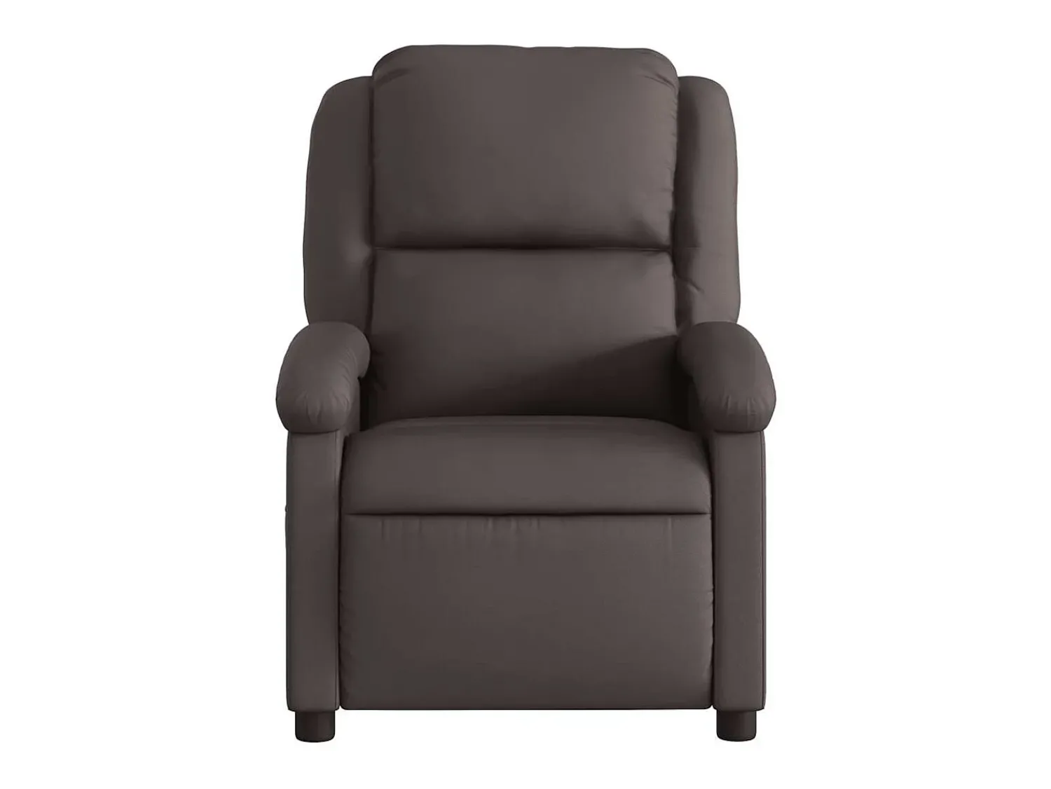 Poltrona* Poltrona de massagens reclinável couro genuíno -escuro SHL956319 Castanho