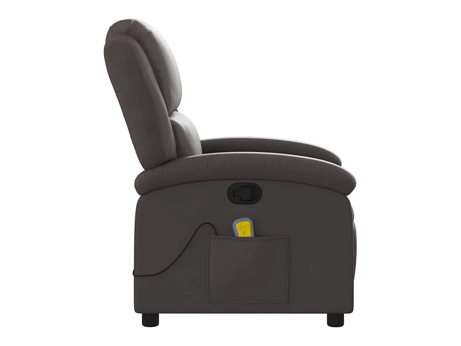 Poltrona* Poltrona de massagens reclinável couro genuíno -escuro SHL956319 Castanho