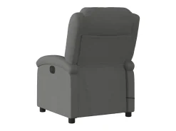 vidaxl Poltrona de massagens reclinável tecido -escuro^ Poltrona