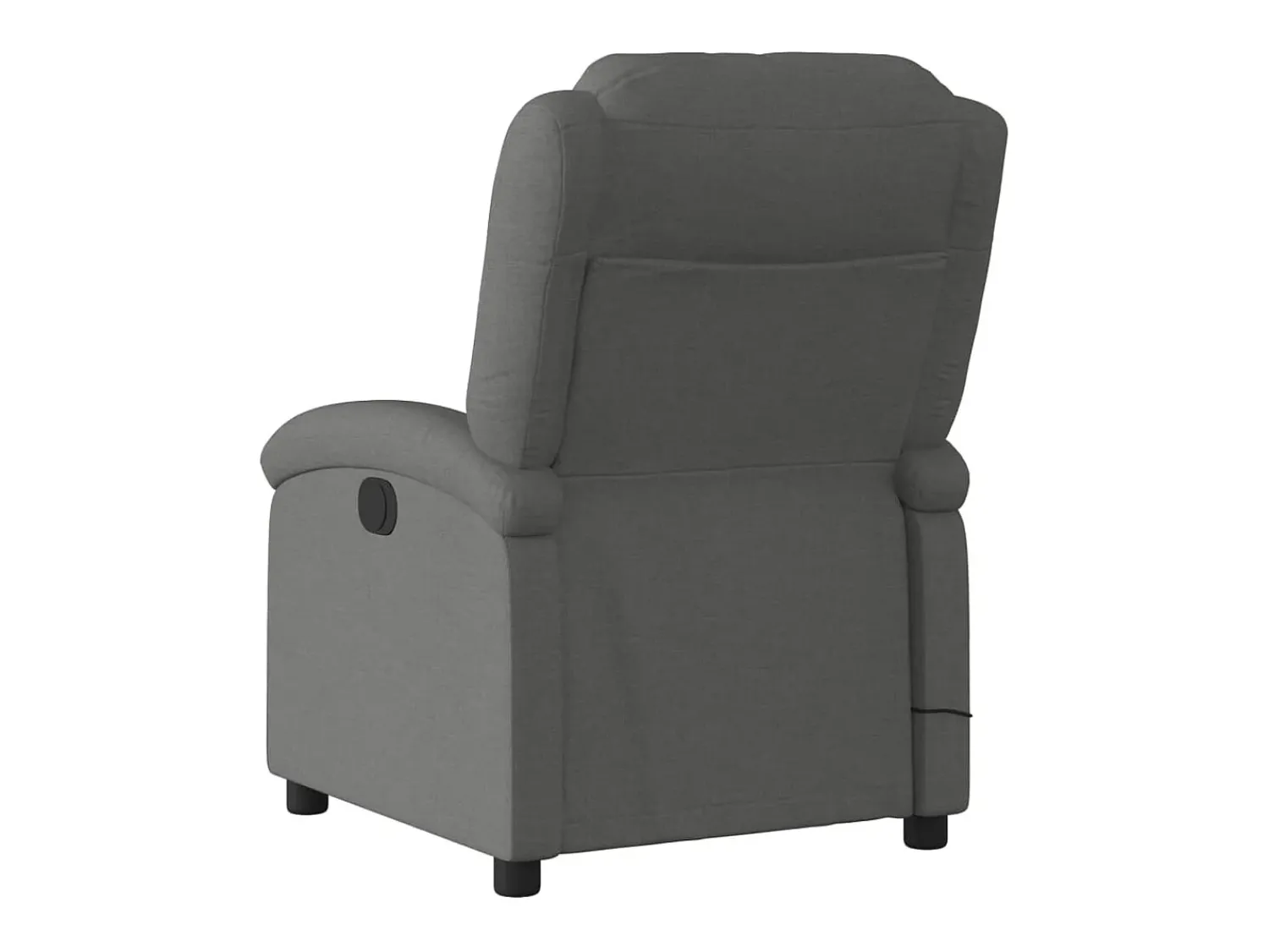 vidaxl Poltrona de massagens reclinável tecido -escuro^ Poltrona