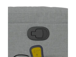 Clearance Poltrona de massagens reclinável tecido -claro SHL297476 Cinzento