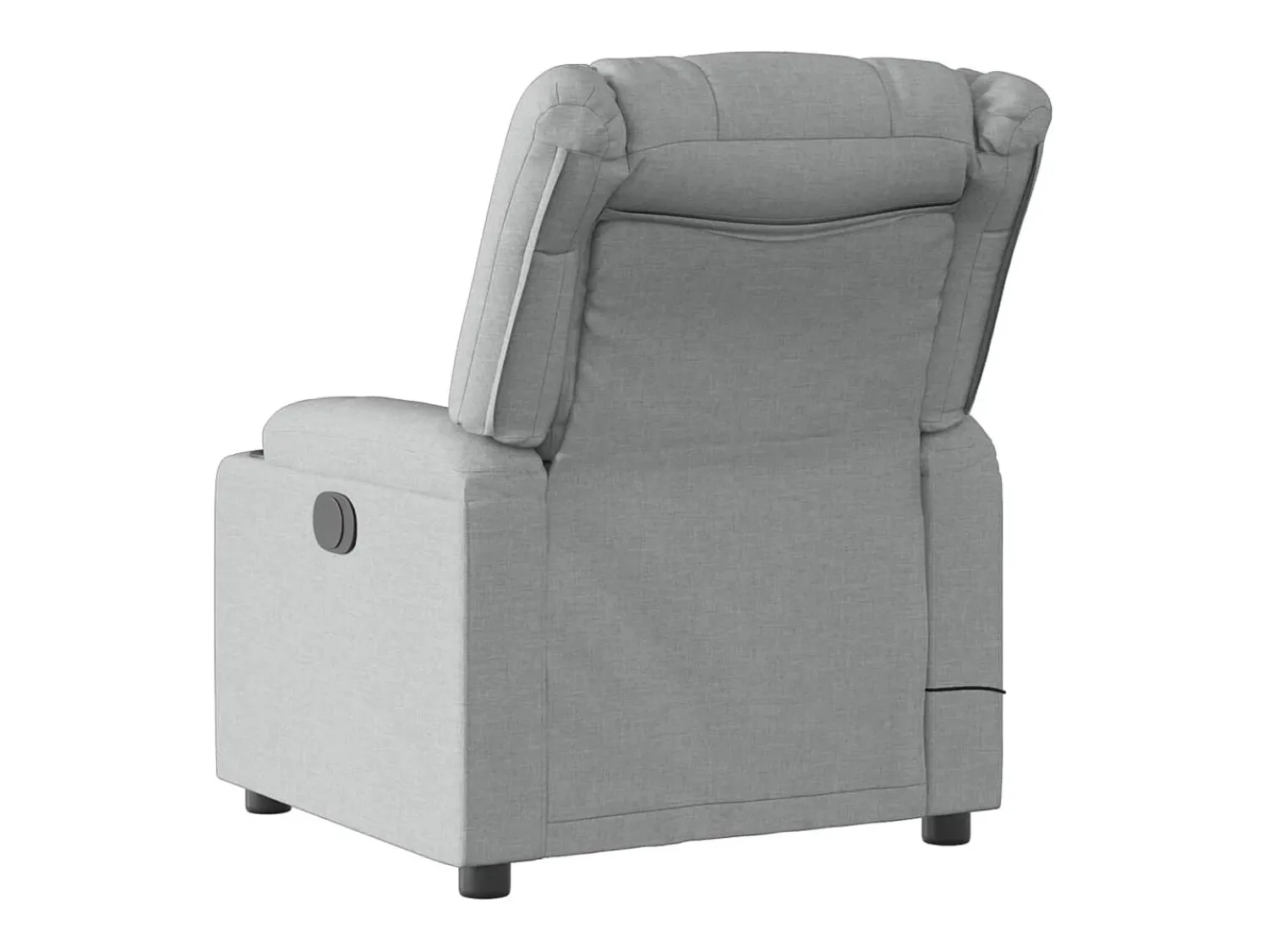 Clearance Poltrona de massagens reclinável tecido -claro SHL297476 Cinzento