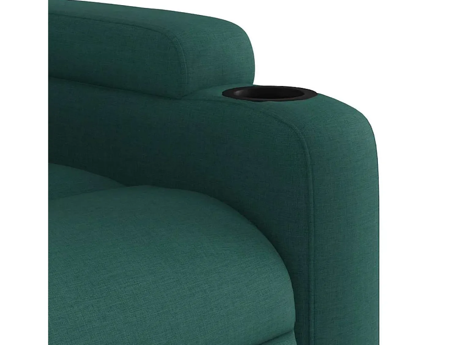 Poltrona* Poltrona de massagens reclinável tecido verde-escuro SHL94179 Verde pinho