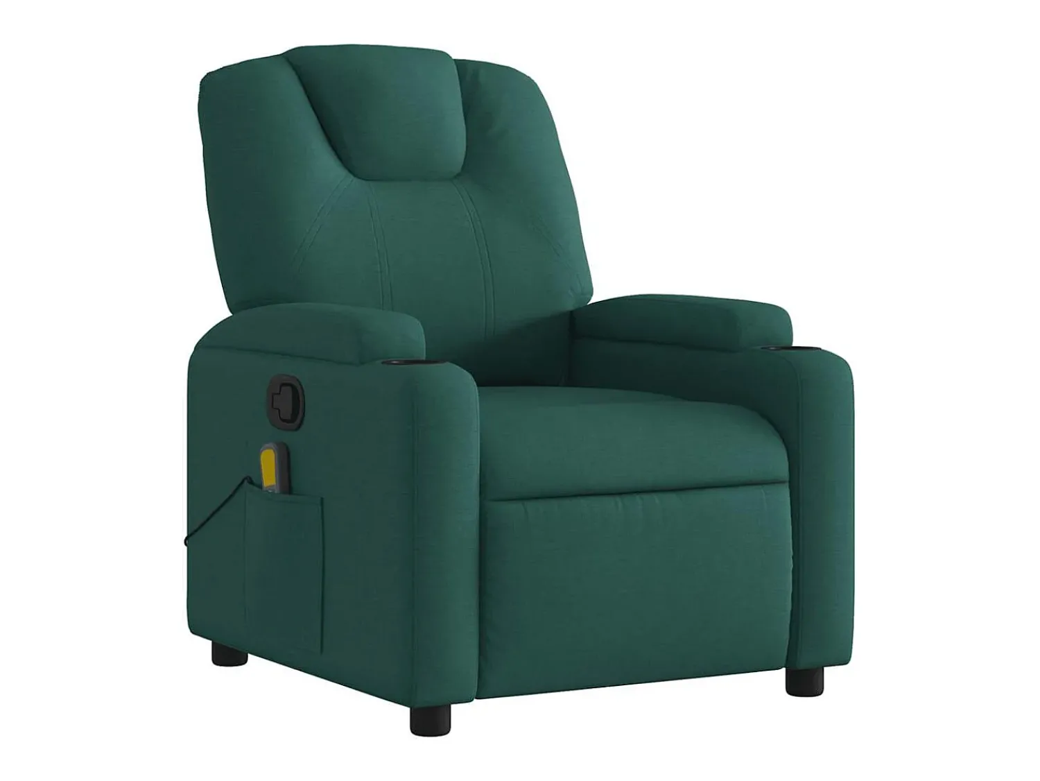Poltrona* Poltrona de massagens reclinável tecido verde-escuro SHL94179 Verde pinho