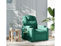 Poltrona* Poltrona de massagens reclinável tecido verde-escuro SHL94179 Verde pinho